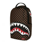 SPRAYGROUND Sharks In Paris WTF Bubble Brown Check Backpack