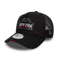 NEW ERA Motorsport Black 9FORTY A-Frame Trucker Adjustable Cap