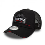 NEW ERA Motorsport Black 9FORTY A-Frame Trucker Adjustable Cap