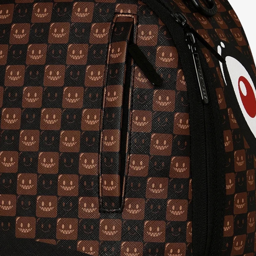 SPRAYGROUND Sharks In Paris WTF Bubble Brown Check Backpack