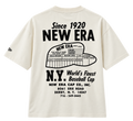 NEW ERA Cap Graphic Cream Oversized T-Shirt