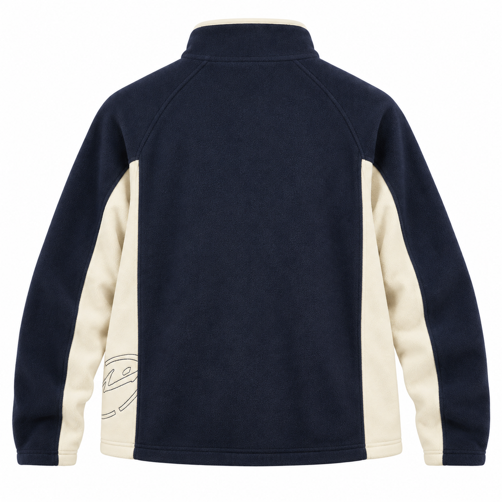 RUSTY Blizzard Quarter Zip Polar Fleece Navy Blue