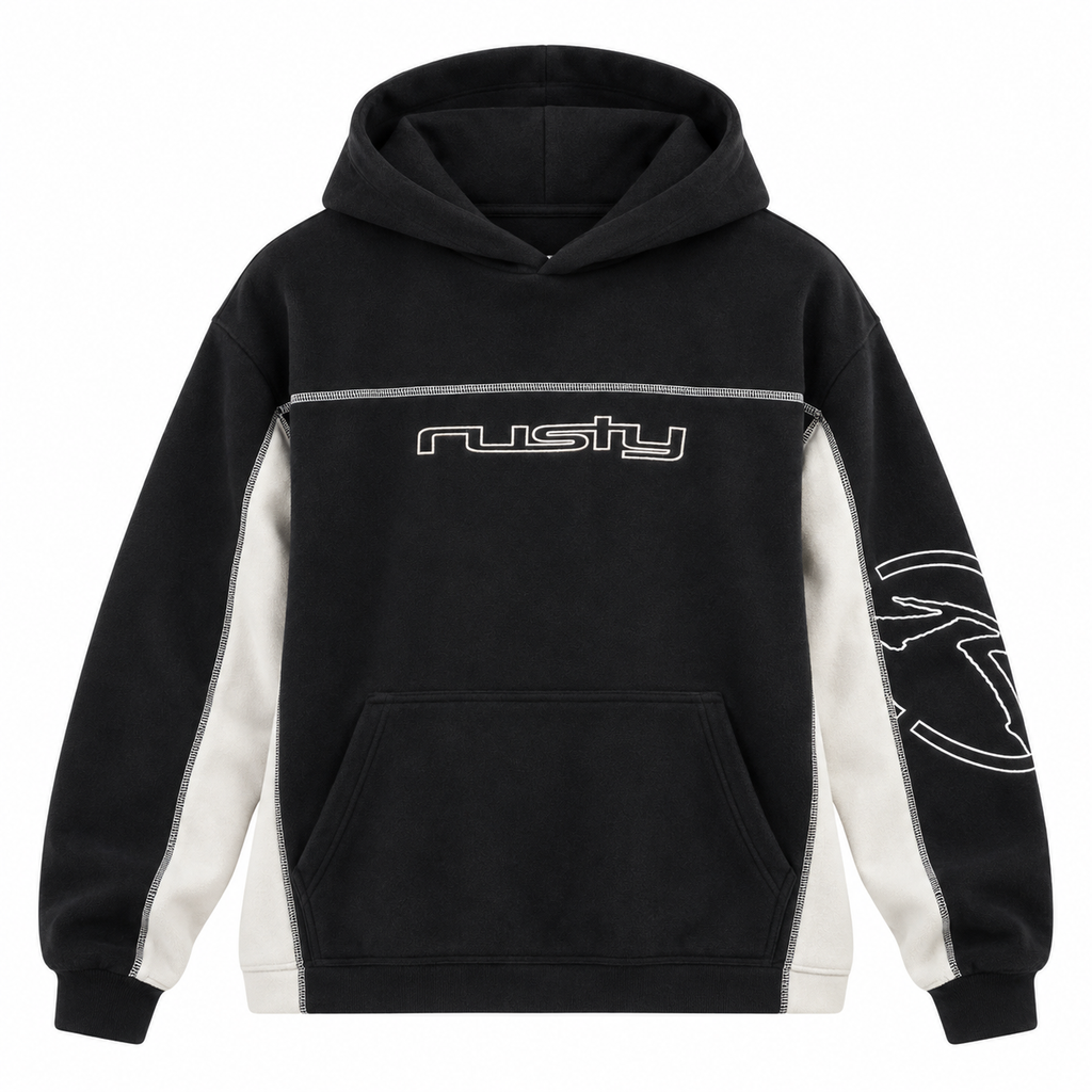 RUSTY Titan Hoodie Fleece Black