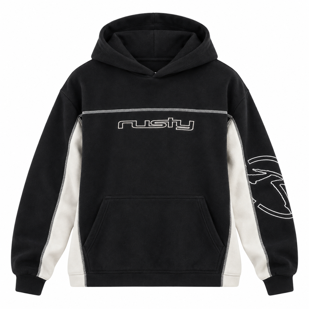 RUSTY Titan Hoodie Fleece Black