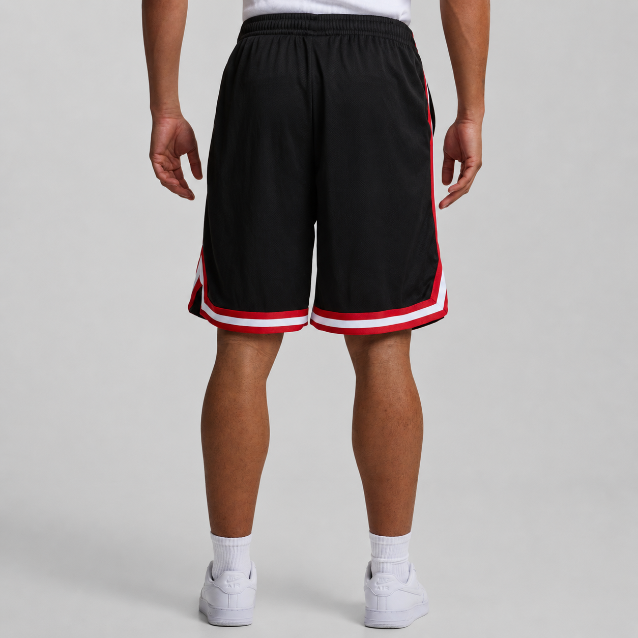 UC Stripes Mesh Red Shorts
