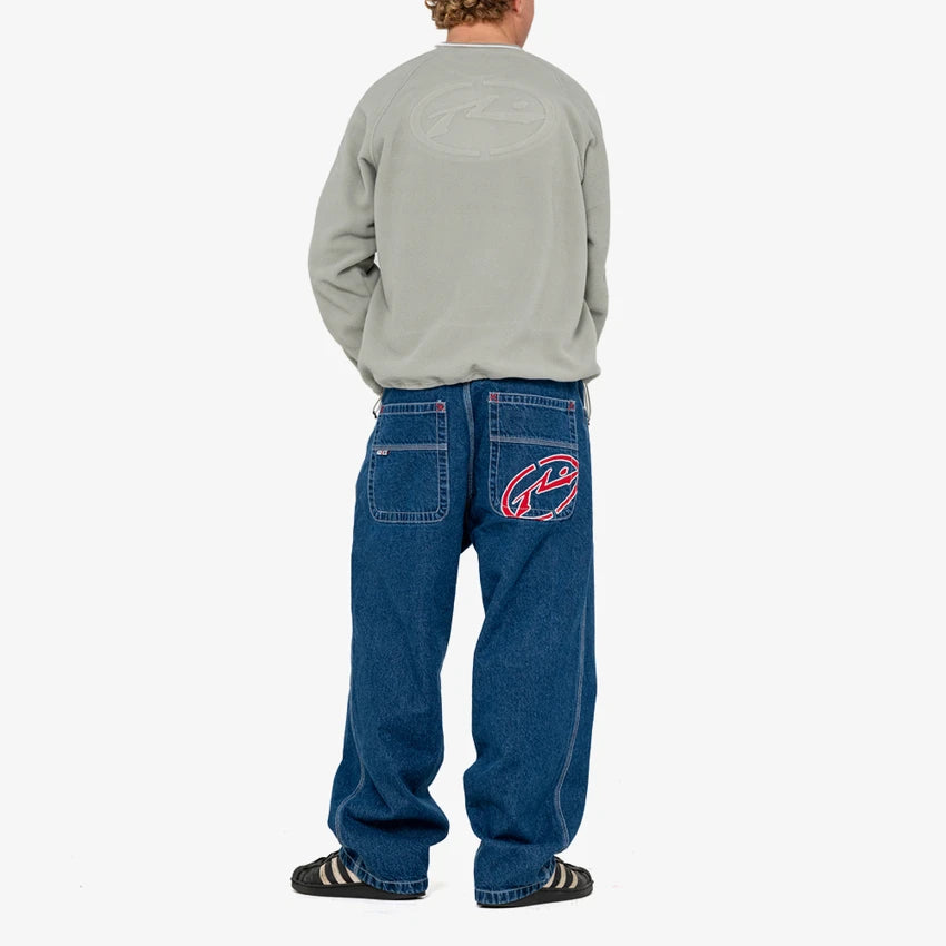 RUSTY Turbo Baggy Jean Deep Blue Sea