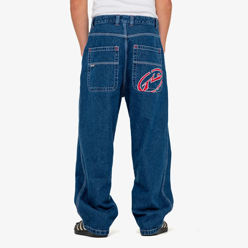 RUSTY Turbo Baggy Jean Deep Blue Sea