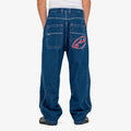 RUSTY Turbo Baggy Jean Deep Blue Sea