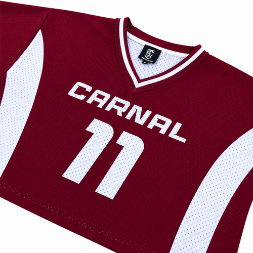 CARNAL Red Crop Top Jersey (Women's)