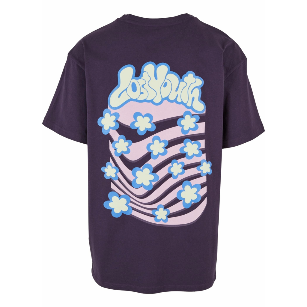 LOST YOUTH Flower Waves Oversized T-Shirt