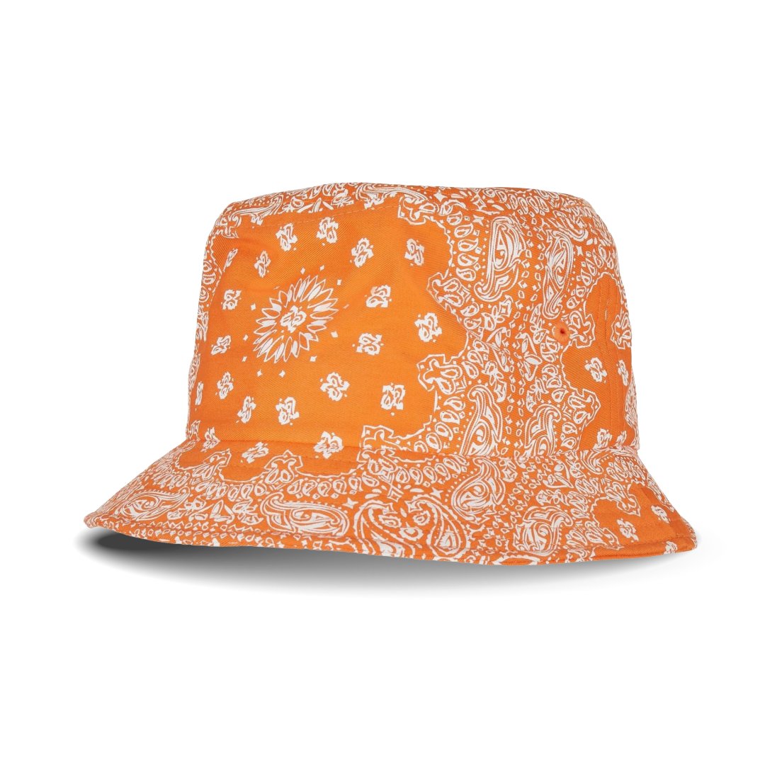 UC Bandana Print Orange Bucket Hat