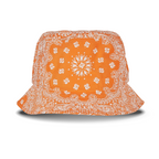 UC Bandana Print Orange Bucket Hat