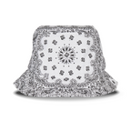 UC Bandana Print White Bucket Hat