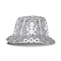 UC Bandana Print White Bucket Hat