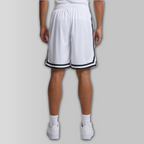 UC Stripes Mesh White Shorts