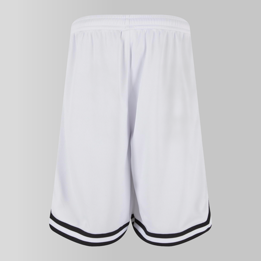 UC Stripes Mesh White Shorts