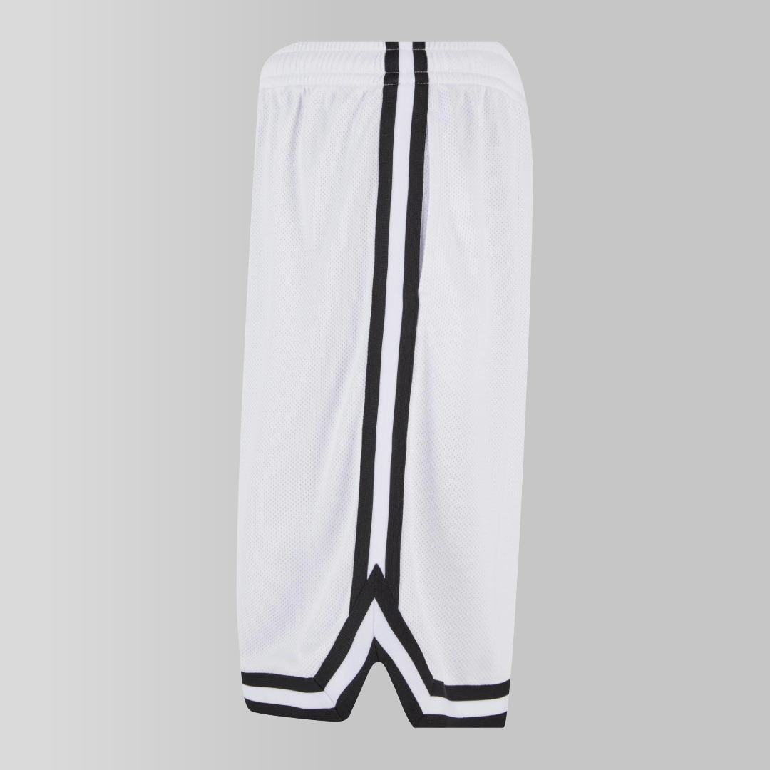 UC Stripes Mesh White Shorts