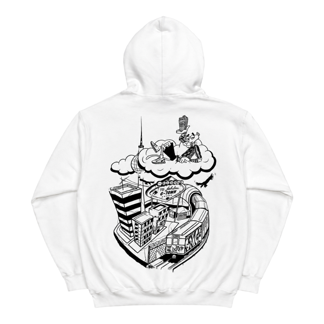 KUSH COMA Welcome P.Panther White Hoodie