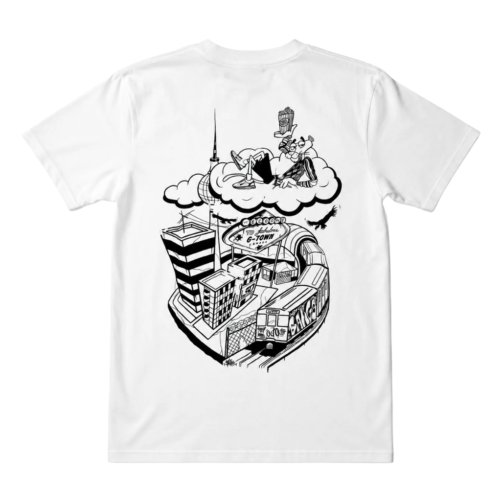KUSH COMA Welcome P.Panther White T-Shirt