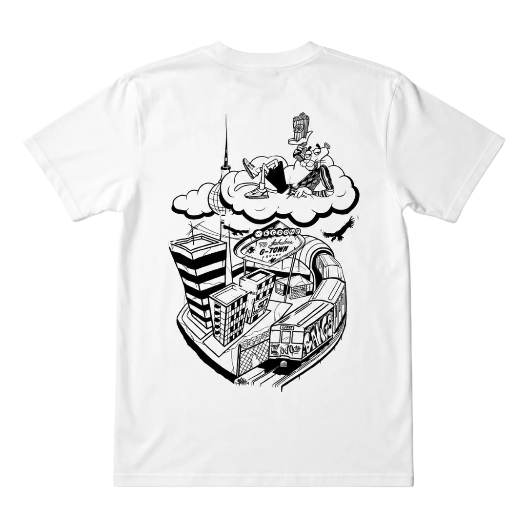 KUSH COMA Welcome P.Panther White T-Shirt