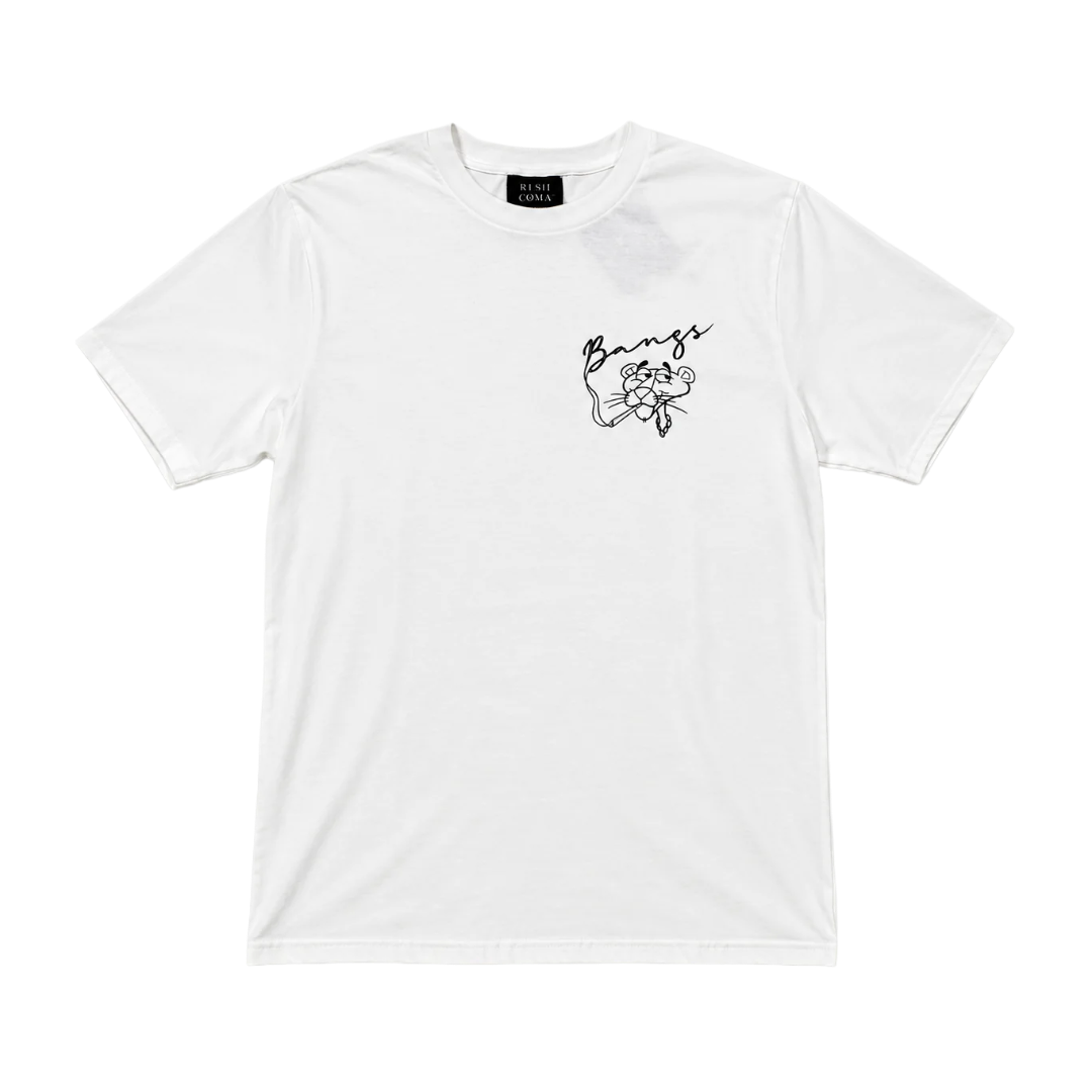 KUSH COMA Welcome P.Panther White T-Shirt
