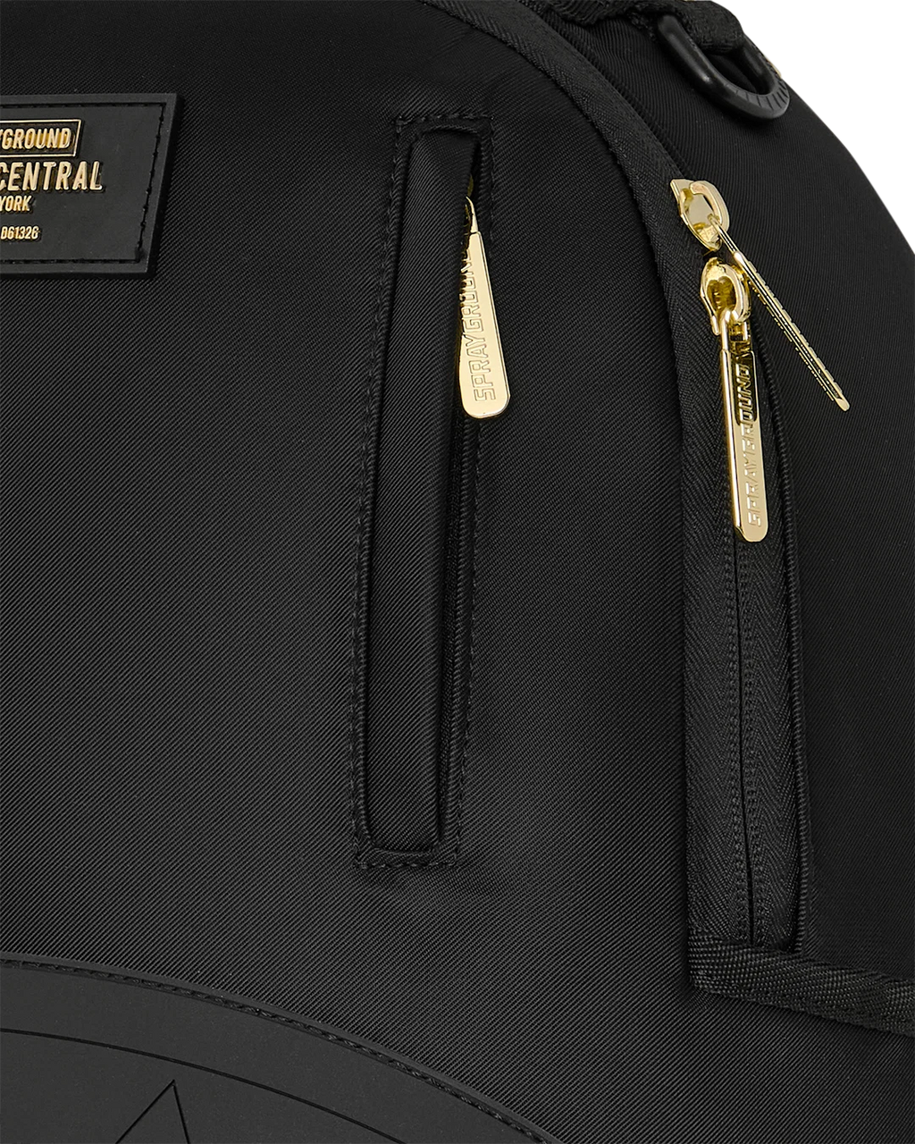 SPRAYGROUND Shark Central Gold Lettering Backpack