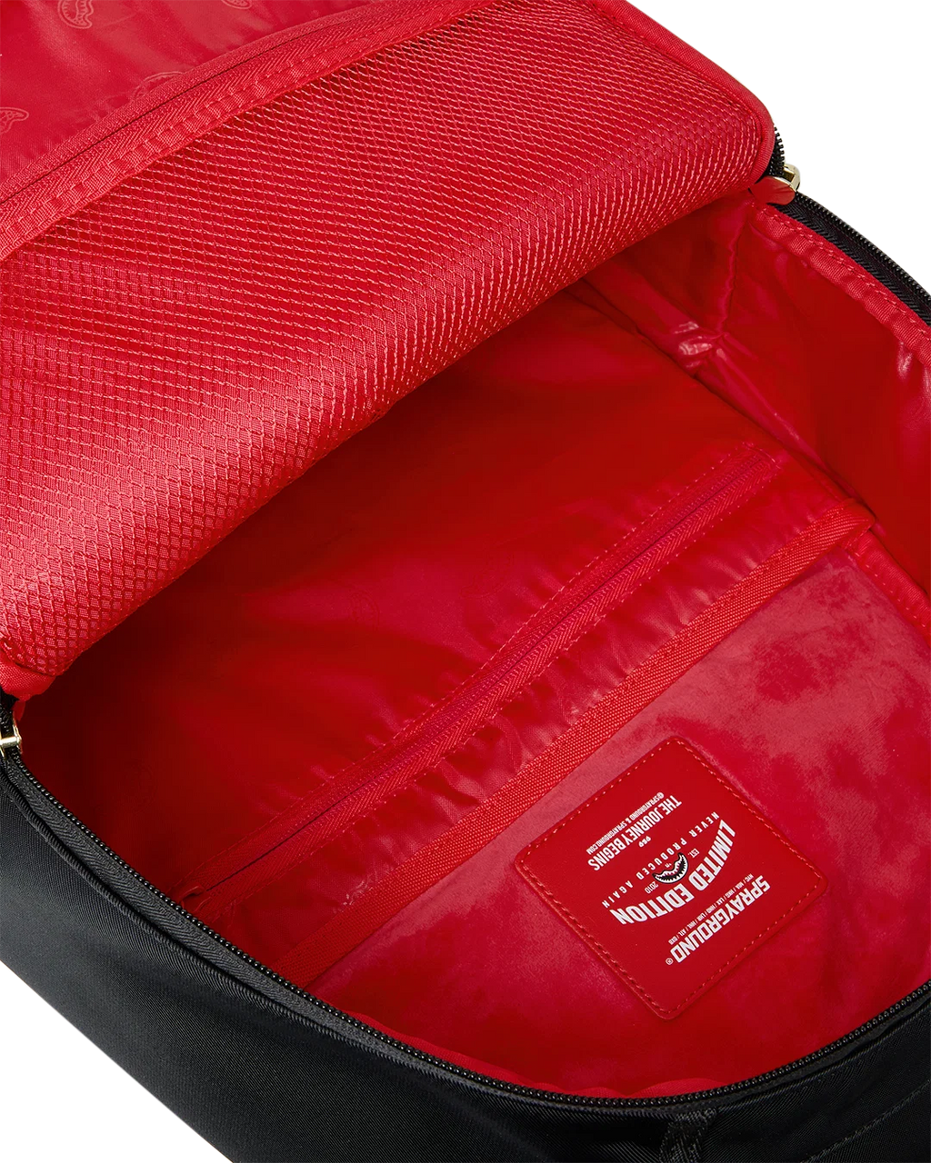 SPRAYGROUND Shark Central Gold Lettering Backpack