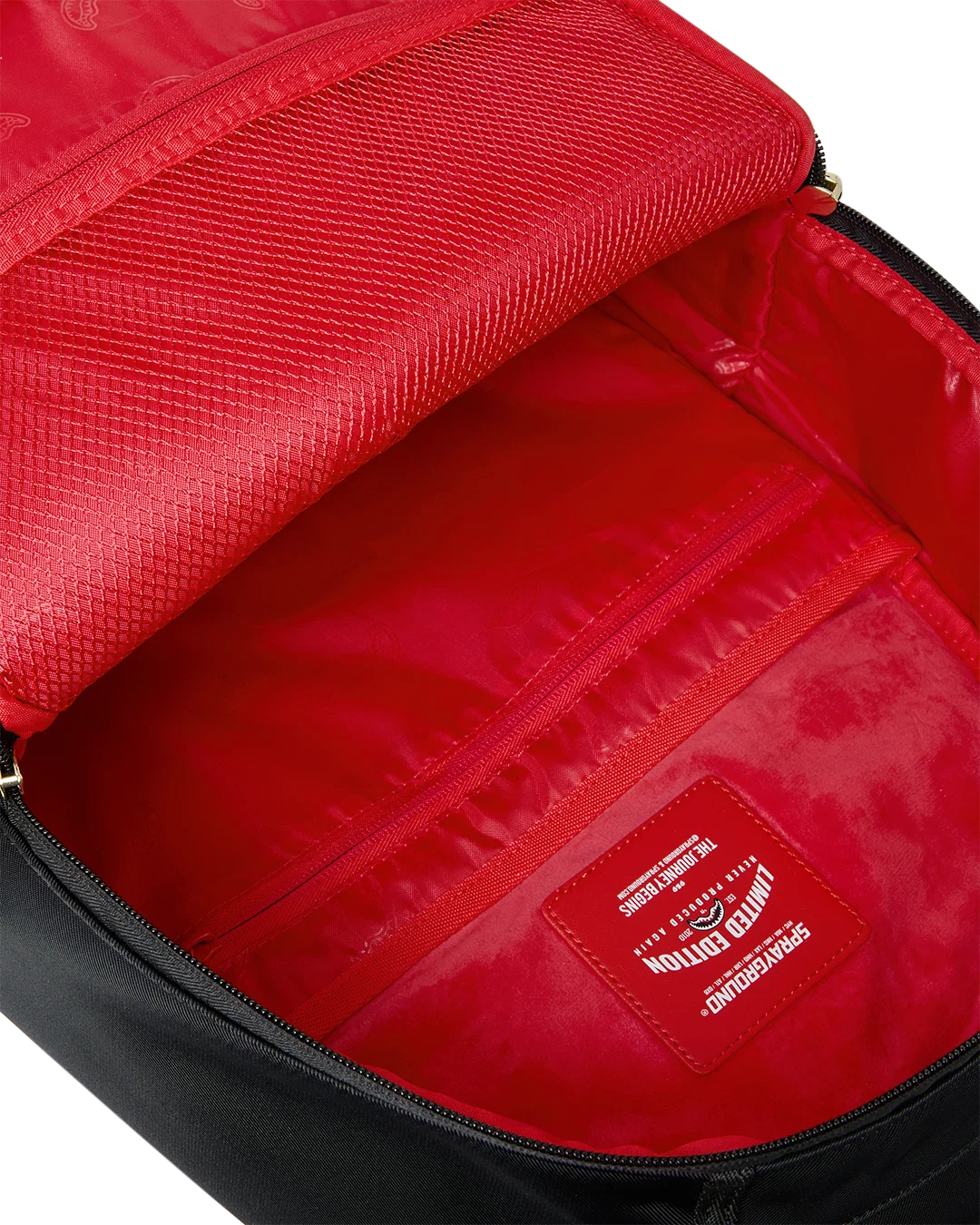 SPRAYGROUND Shark Central Gold Lettering Backpack