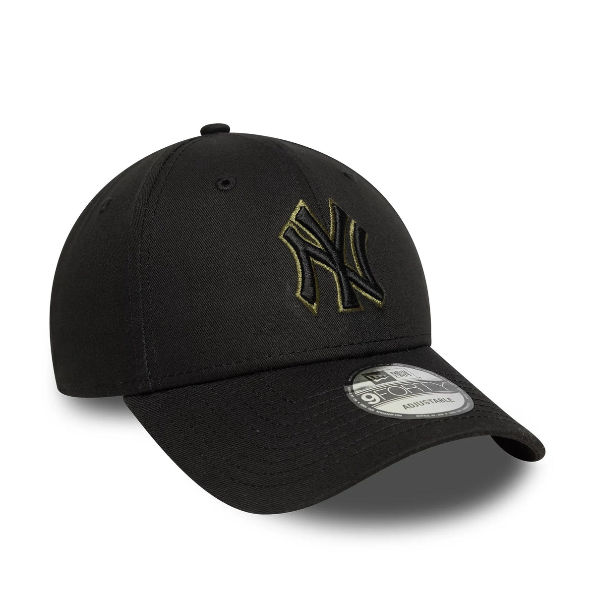 NEW ERA New York Yankees MLB Team Outline Black 9FORTY Adjustable Cap