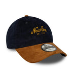 NEW ERA New Era Cord Mix Navy & Brown 9TWENTY Adjustable Cap