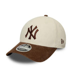 NEW ERA New York Yankees MLB Cord Cream & Brown 9FORTY M-Crown Adjustable Cap