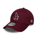 NEW ERA LA Dodgers MLB Team Outline Dark Red 9FORTY Adjustable Cap
