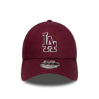 NEW ERA LA Dodgers MLB Team Outline Dark Red 9FORTY Adjustable Cap