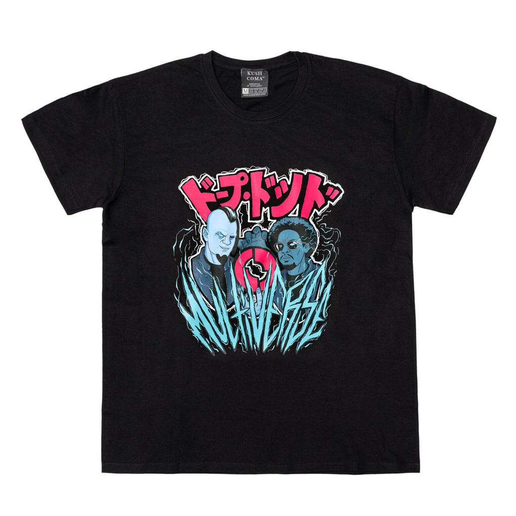 KUSH COMA Dope Dod Multiverse Black T-Shirt