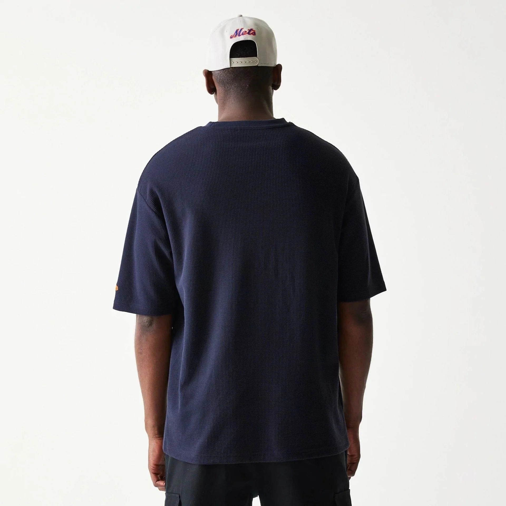 NEW ERA New York Mets MLB Waffle Navy Oversized T-Shirt