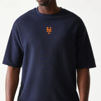 NEW ERA New York Mets MLB Waffle Navy Oversized T-Shirt