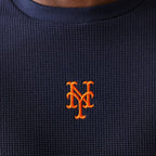 NEW ERA New York Mets MLB Waffle Navy Oversized T-Shirt