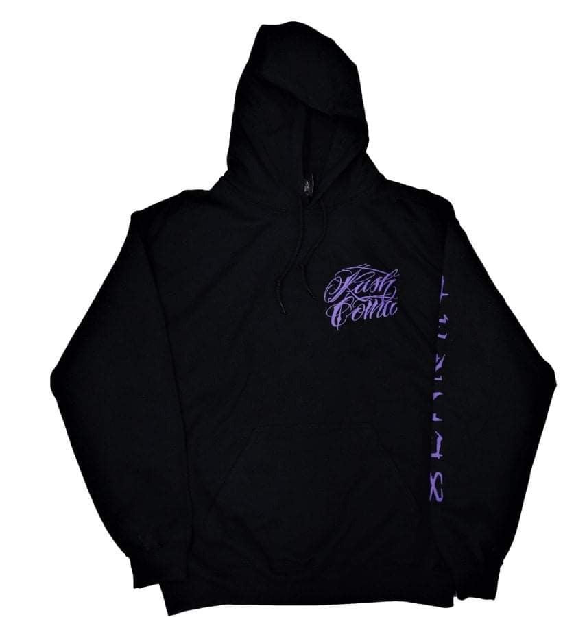 KUSH COMA Def Metal Purple Print Hoodie