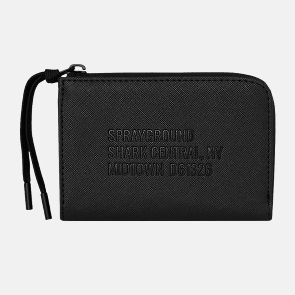SPRAYGROUND Blacked Out Embossed Gold Tooth Wallet