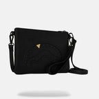 SPRAYGROUND Blacked Out Embossed Gold Tooth Crossover Clutch