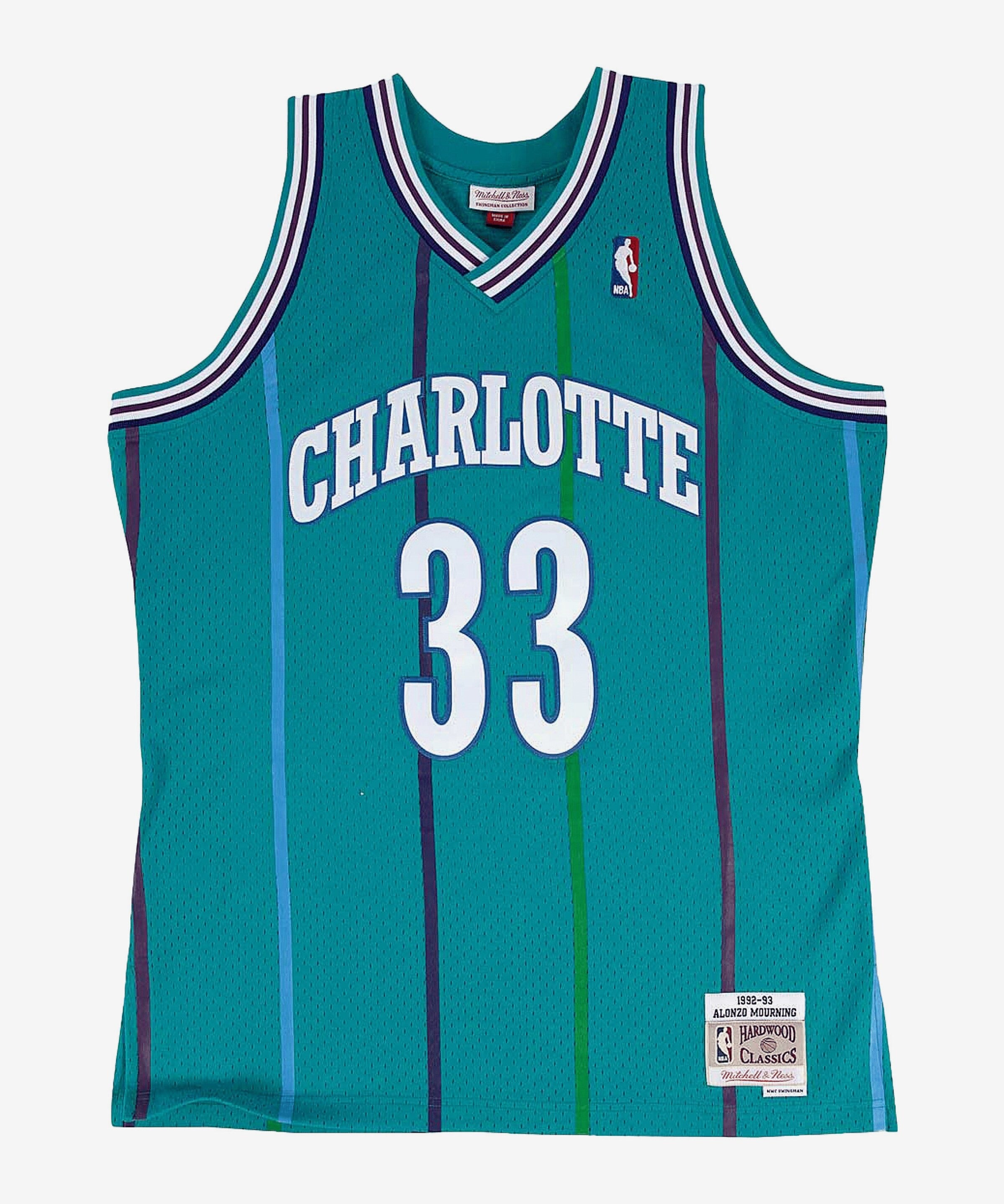 Mitchell & Ness Alonzo Mourning Charlotte Hornets Swingman Jersey
