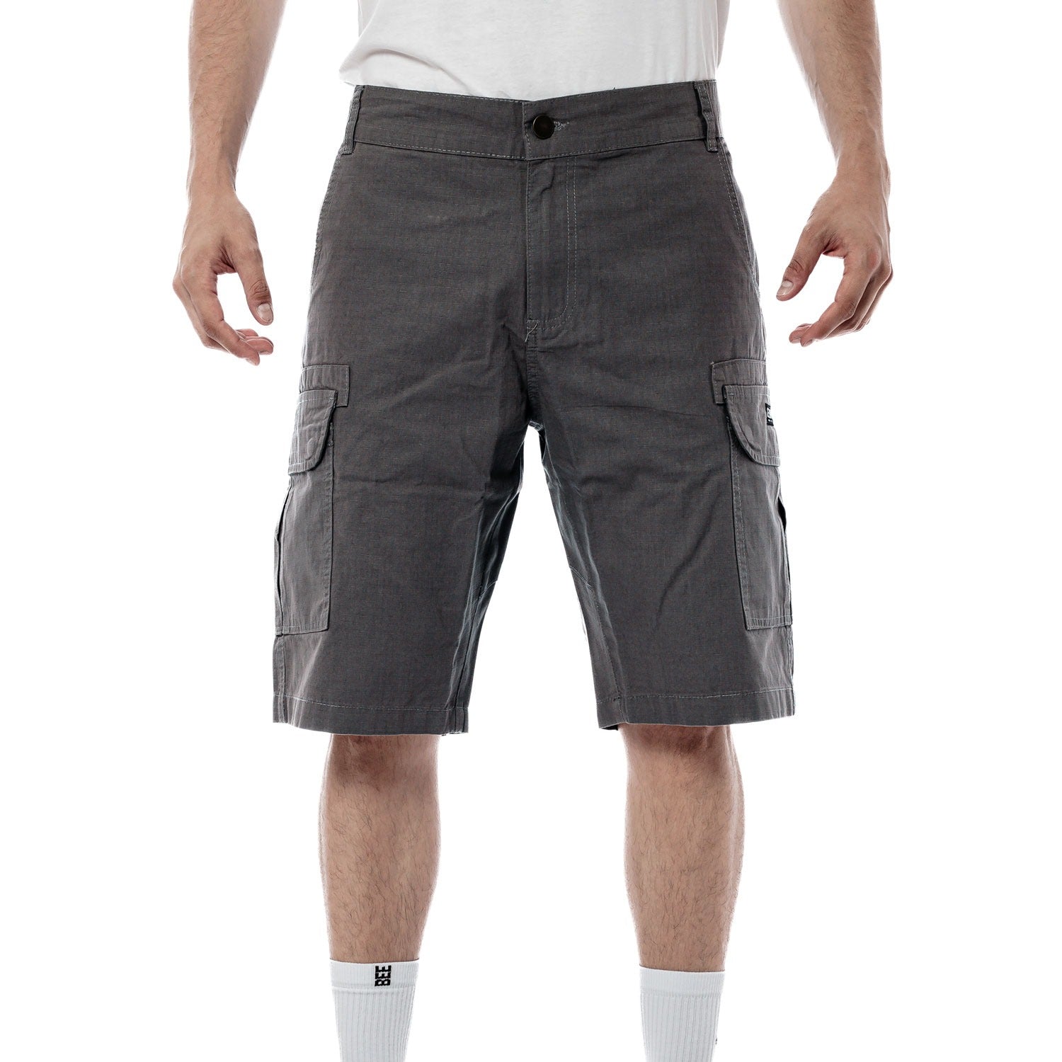 BEE UNUSUAL Ripstop Cargo Shorts Grey