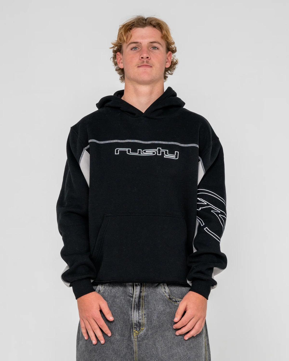 RUSTY Titan Hoodie Fleece Black