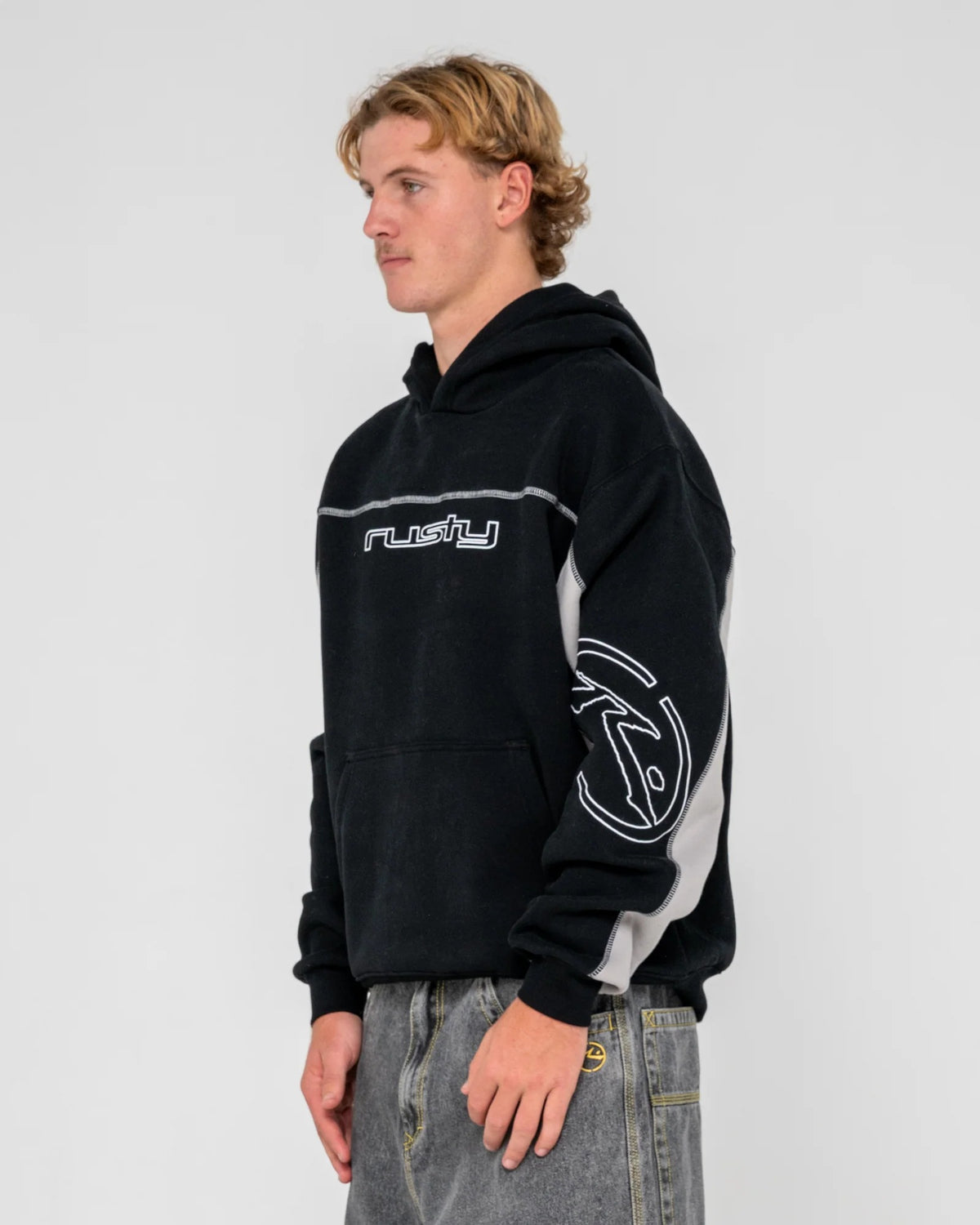RUSTY Titan Hoodie Fleece Black