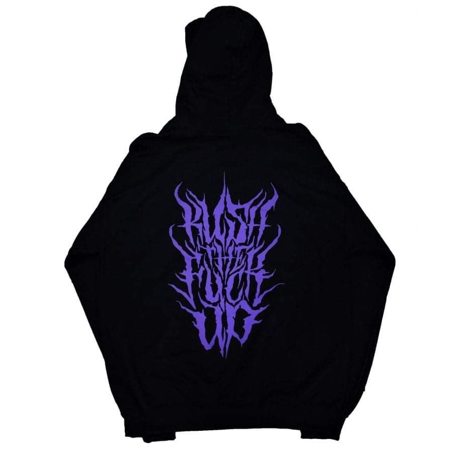KUSH COMA Def Metal Purple Print Hoodie