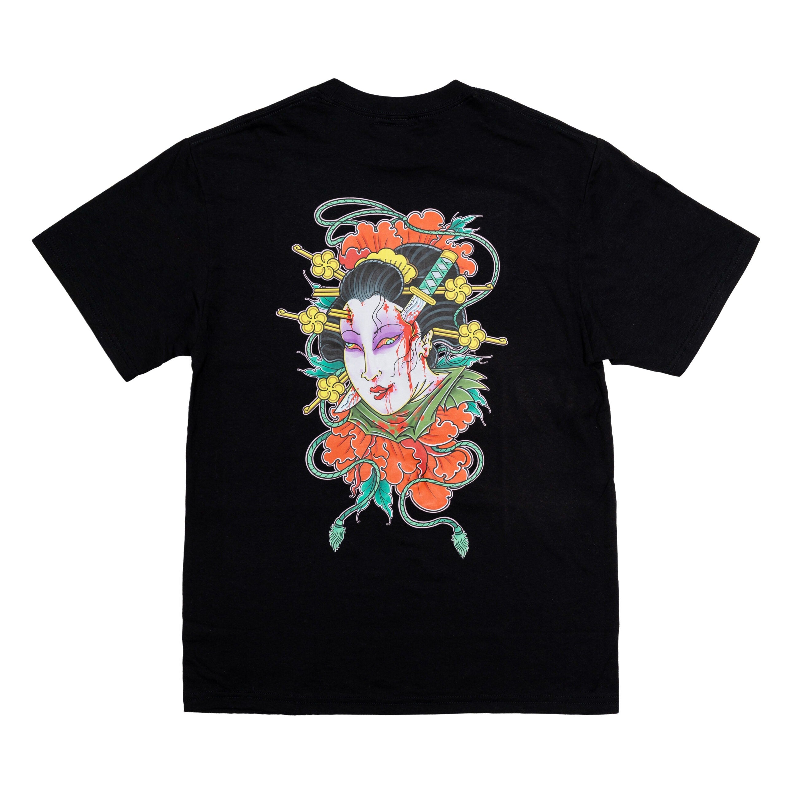 KUSH COMA Annuk Crimson Geisha Black Tshirt