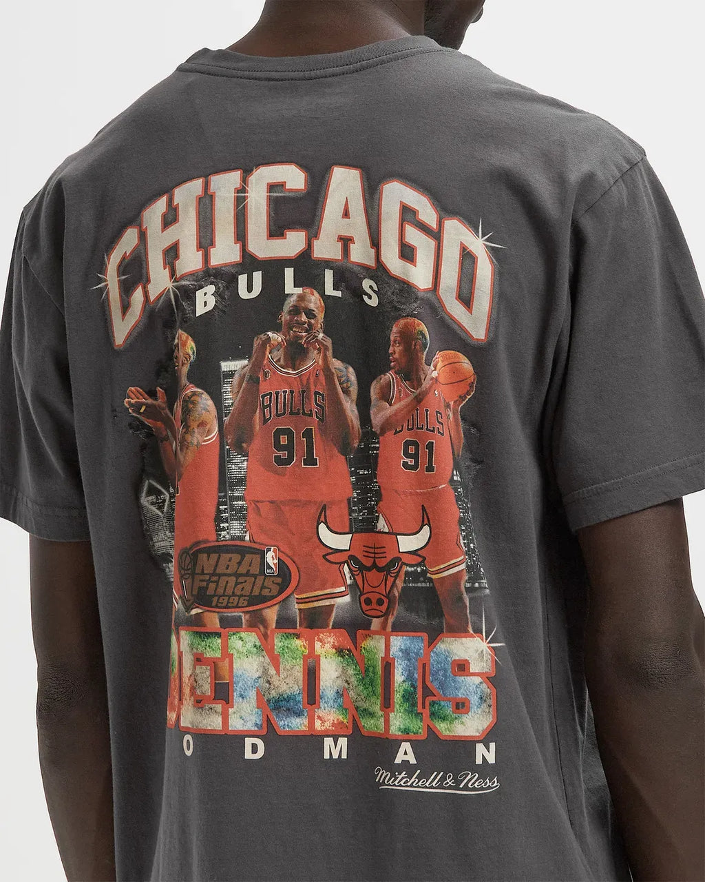 MITCHELL & NESS NBA Championship Player T-Shirt Chicago Bulls 1996 Dennis Rodman