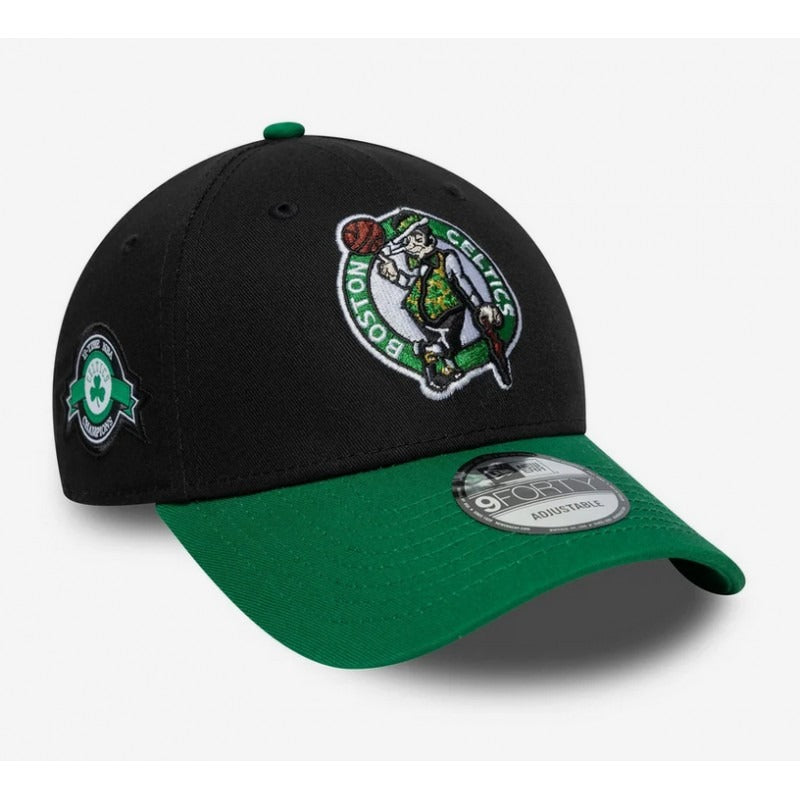 NEW ERA Boston Celtics NBA Side Patch Black 9Forty Cap