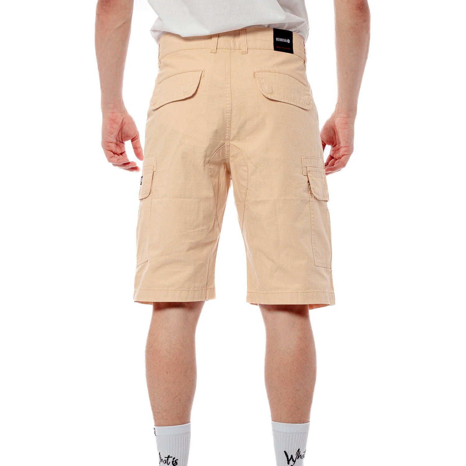 BEE UNUSUAL Ripstop Cargo Shorts Beige