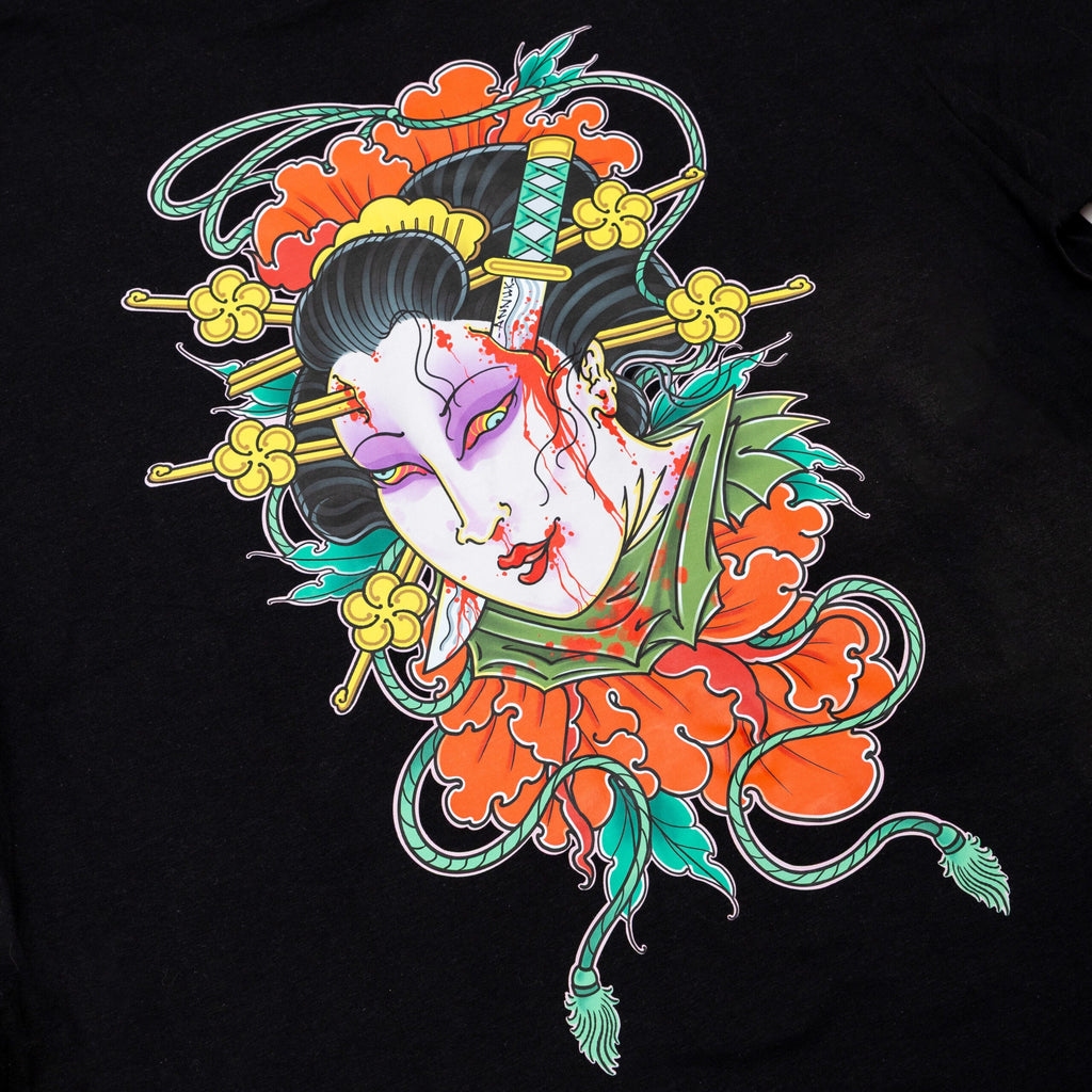 KUSH COMA Annuk Crimson Geisha Black Tshirt